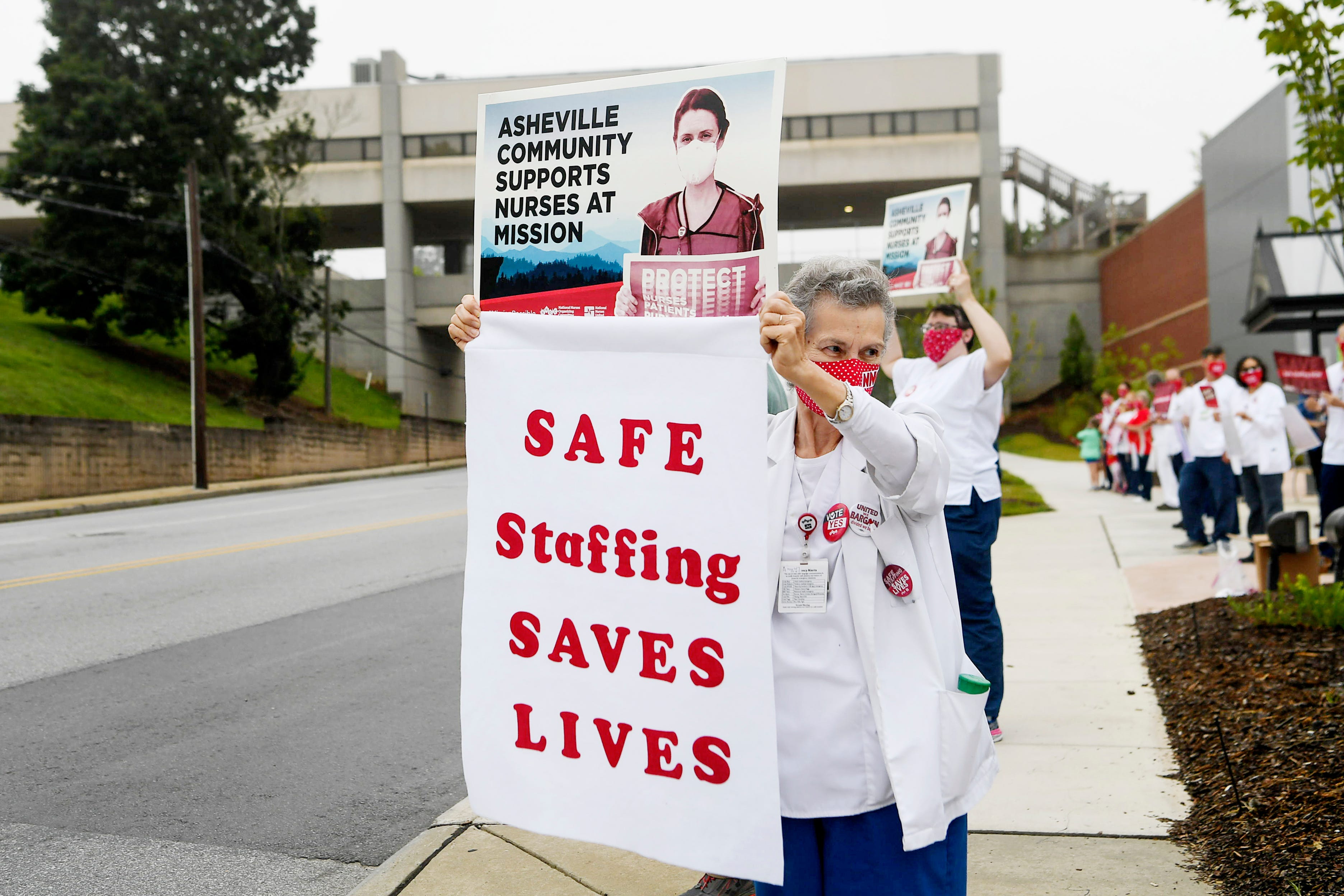 COVID Mission Hospital nurses protest 'shortstaffing' amid pandemic