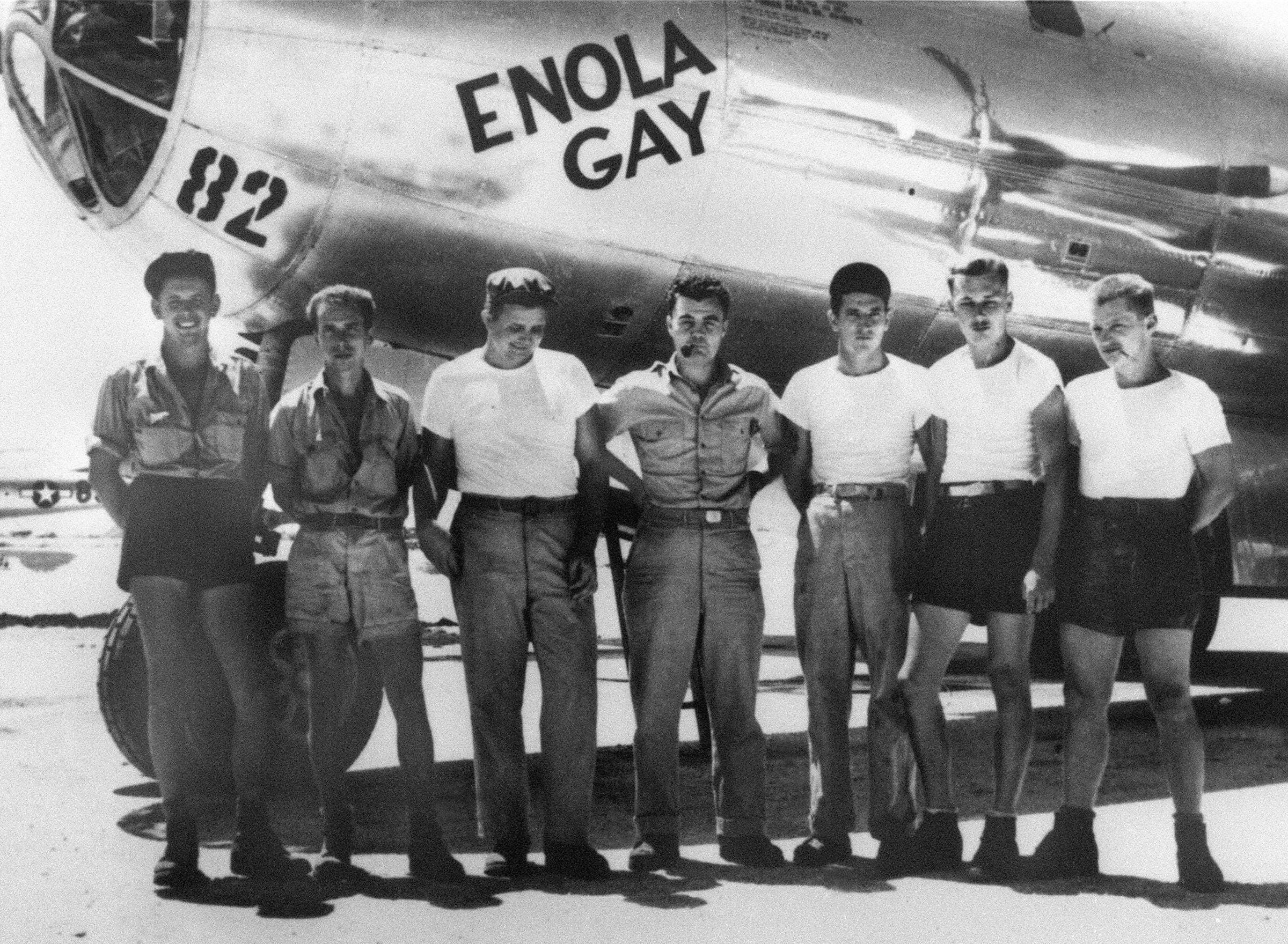 which island did the enola gay take off from
