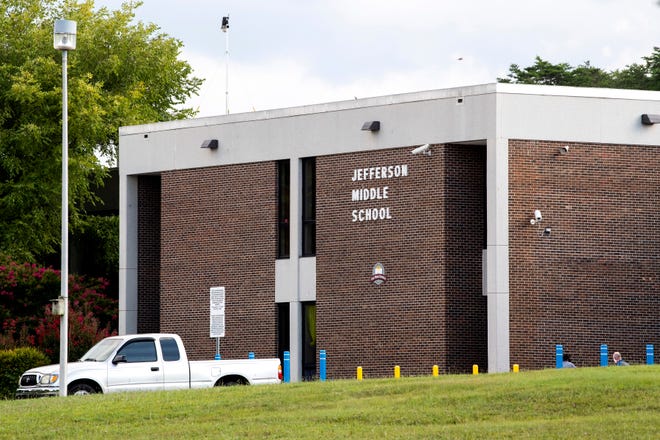 Jefferson Middle School in Oak Ridge on Tuesday, August 4, 2020.
