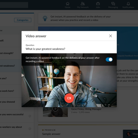 LinkedIn video tools for job seekers