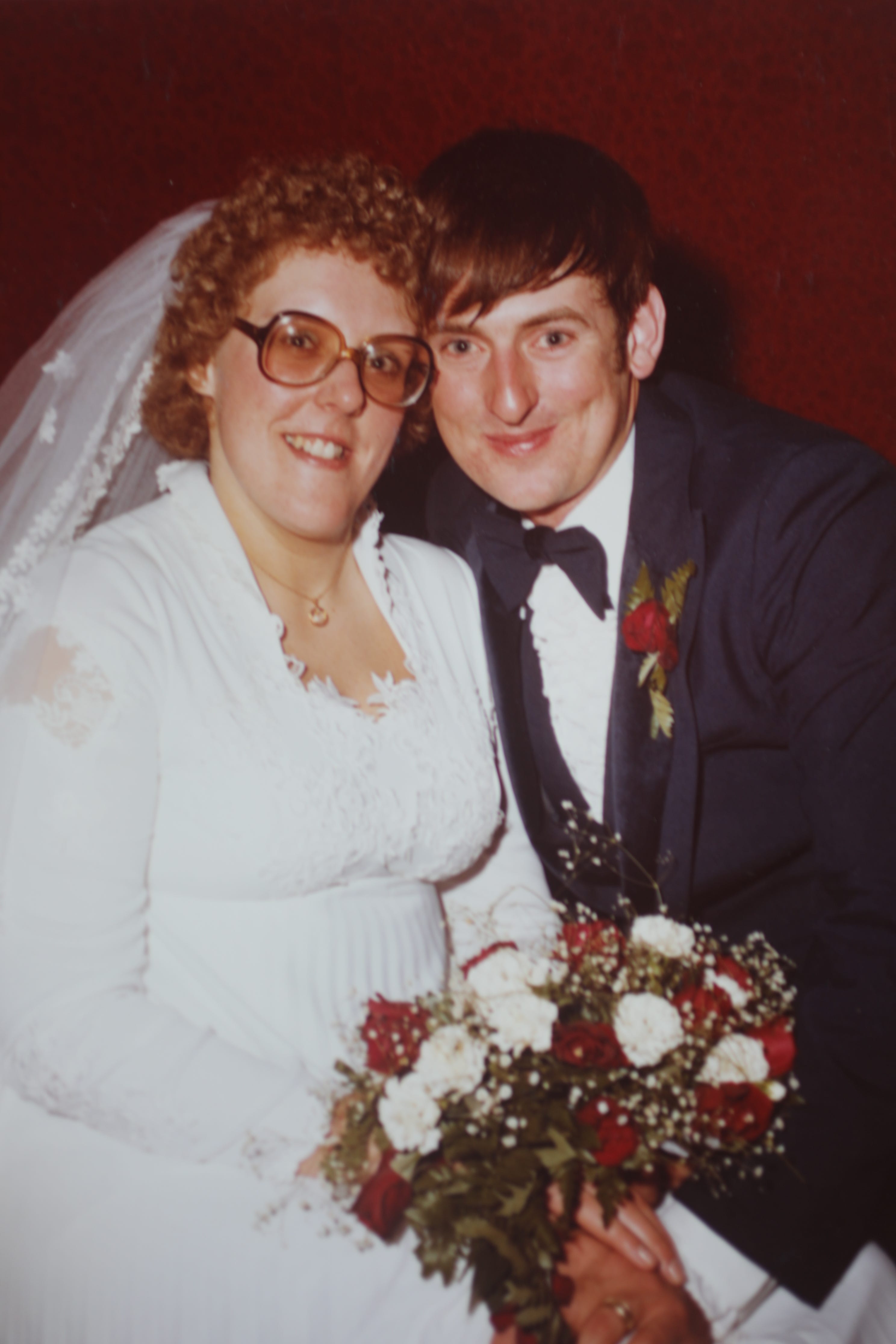 Barbara and Bill Birchenough's wedding photo is shown here.  The couple was married for approximately 41 years.