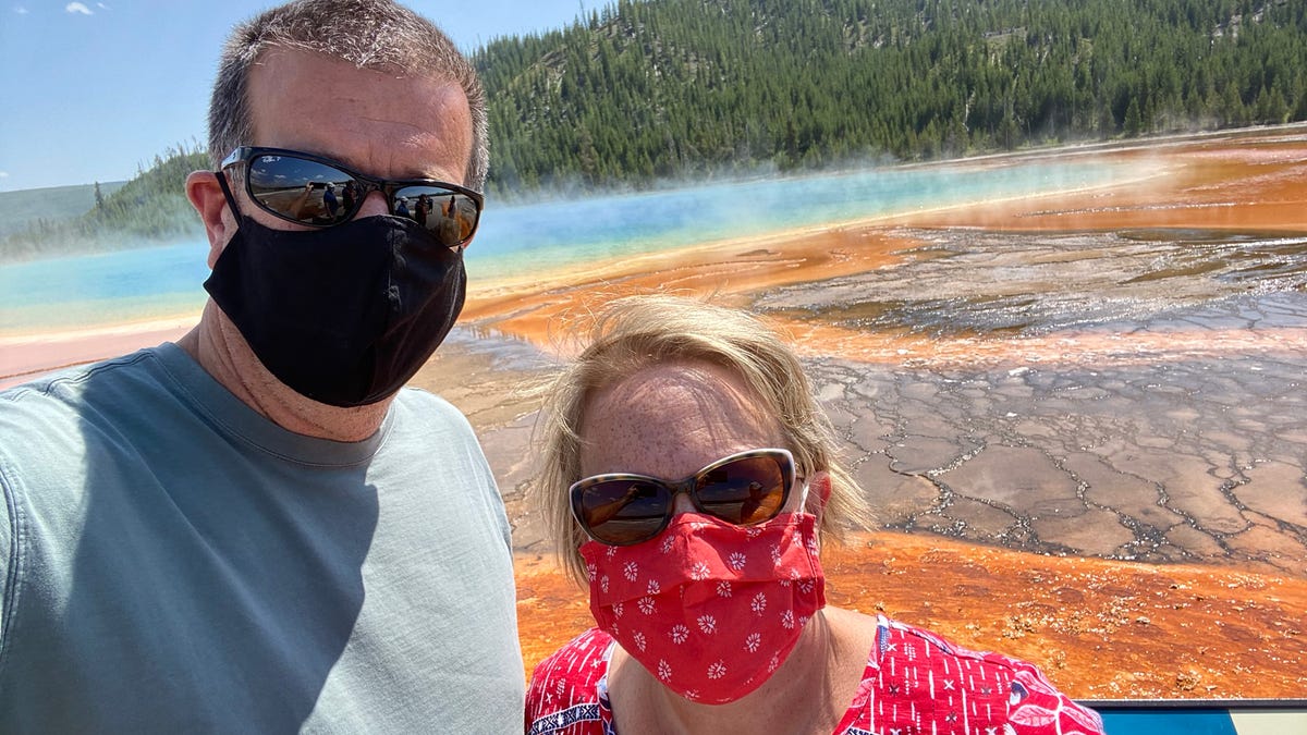 Amy Fesmire, of Firestone, Colorado, had to cancel her family's summer vacation plans to South Carolina. They went to Yellowstone instead.