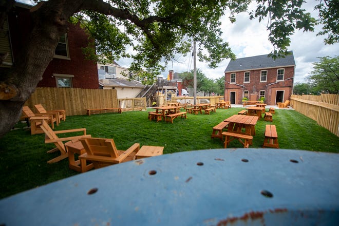 The outdoor patio at Granfalloons Tavern is ready for warmer weather.