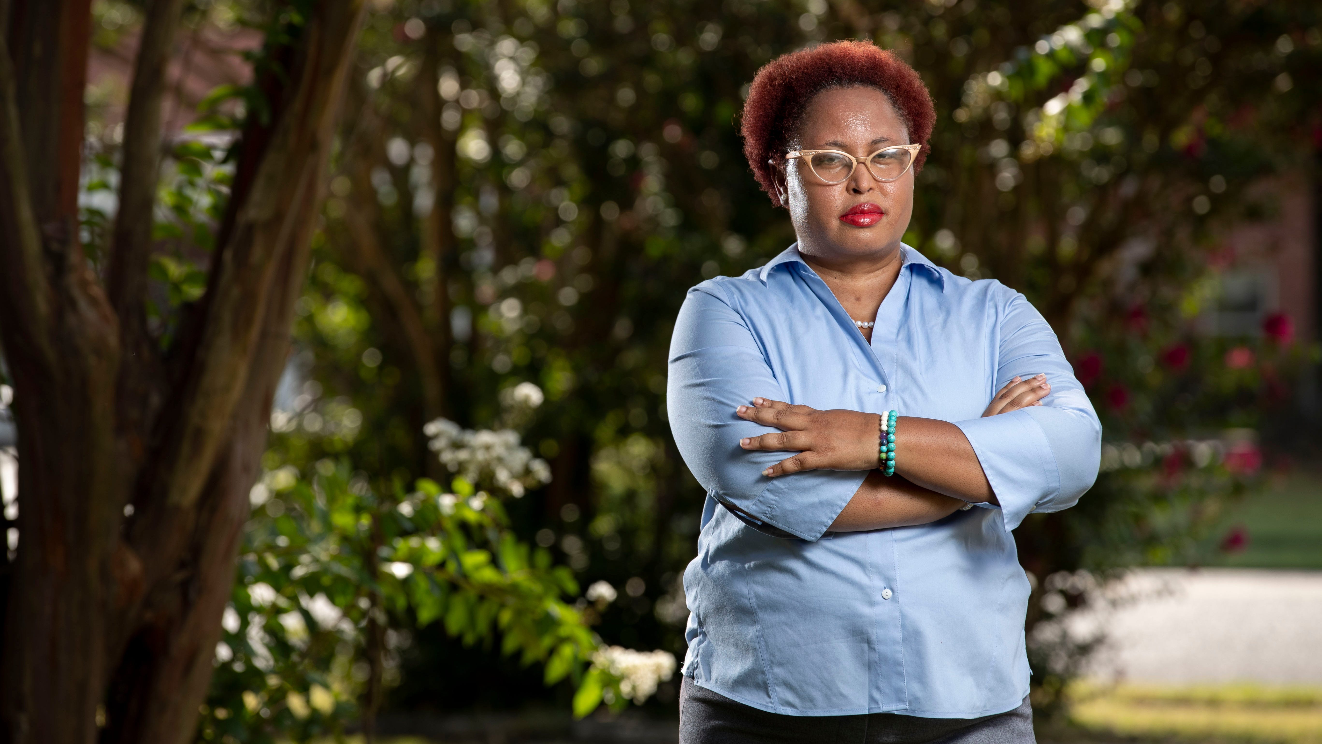 U.S. Senate candidate Marquita Bradshaw on Monday, Aug. 10, 2020, at her home in Memphis.