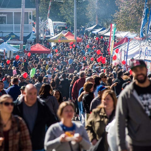 The crowd at Applefest in Warwick. This year woul