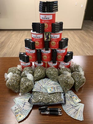 A Port Charlotte man was charged with marijuana possession and drug paraphernalia possession after $23,000 in cash, nearly 6 pounds of marijuana and vials of THC were found in a truck Charlotte County deputies pulled over at Kings Highway and I-75 on Aug. 4.