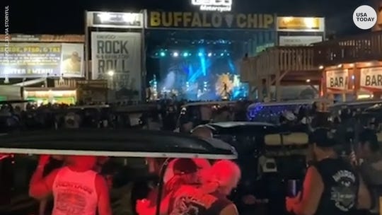 Smash Mouth is under fire after playing to a packed, unmasked crowd at the Sturgis Motorcycle Rally in South Dakota.