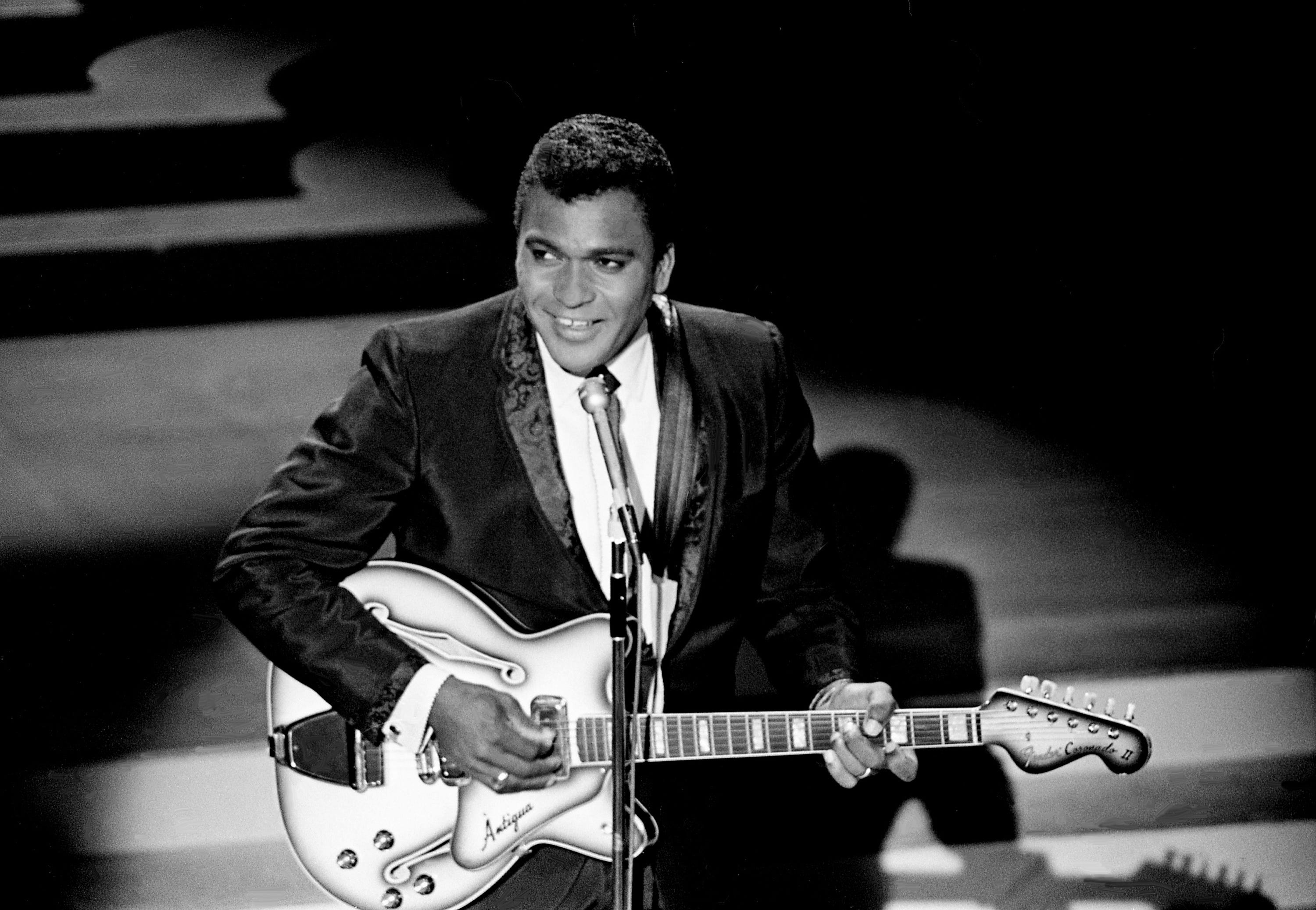 Charley Pride performs one of the five songs nominated for Single of the Year during the third annual CMA Awards show at the Ryman Auditorium on Oct. 15, 1969.