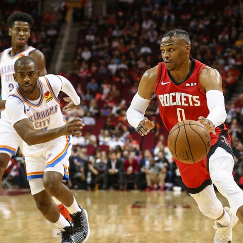 Russell Westbrook and Chris Paul will face off in 
