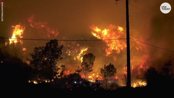 The Southern California wildfire has burned over 1