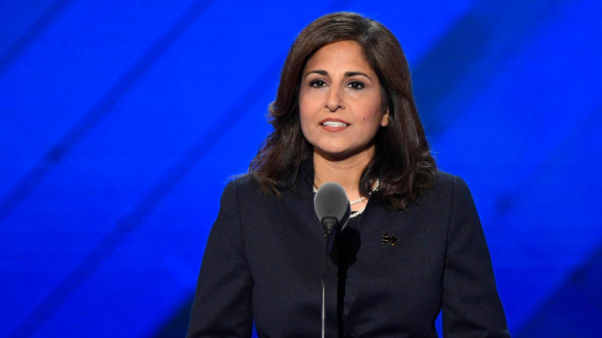 Neera Tanden, President of the Center for American Progress, at the Democratic National Convention in Philadelphia on July 27, 2016.