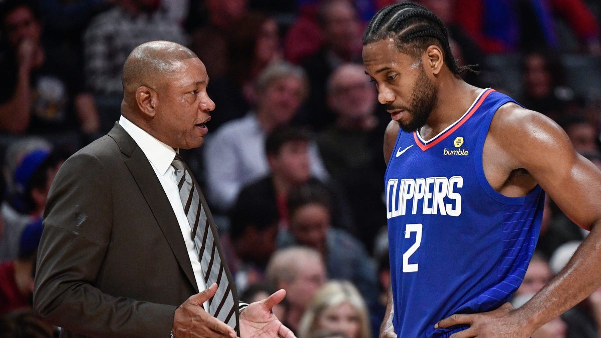 Kawhi Leonard, Doc Rivers and the Clippers open the playoff Monday against the Mavericks.