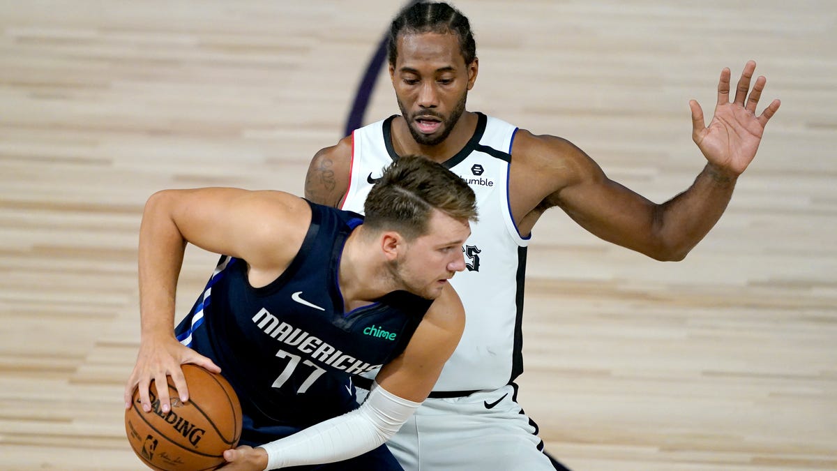 Kawhi Leonard and the Clippers open the first round against Luka Doncic and the Mavericks on Monday.