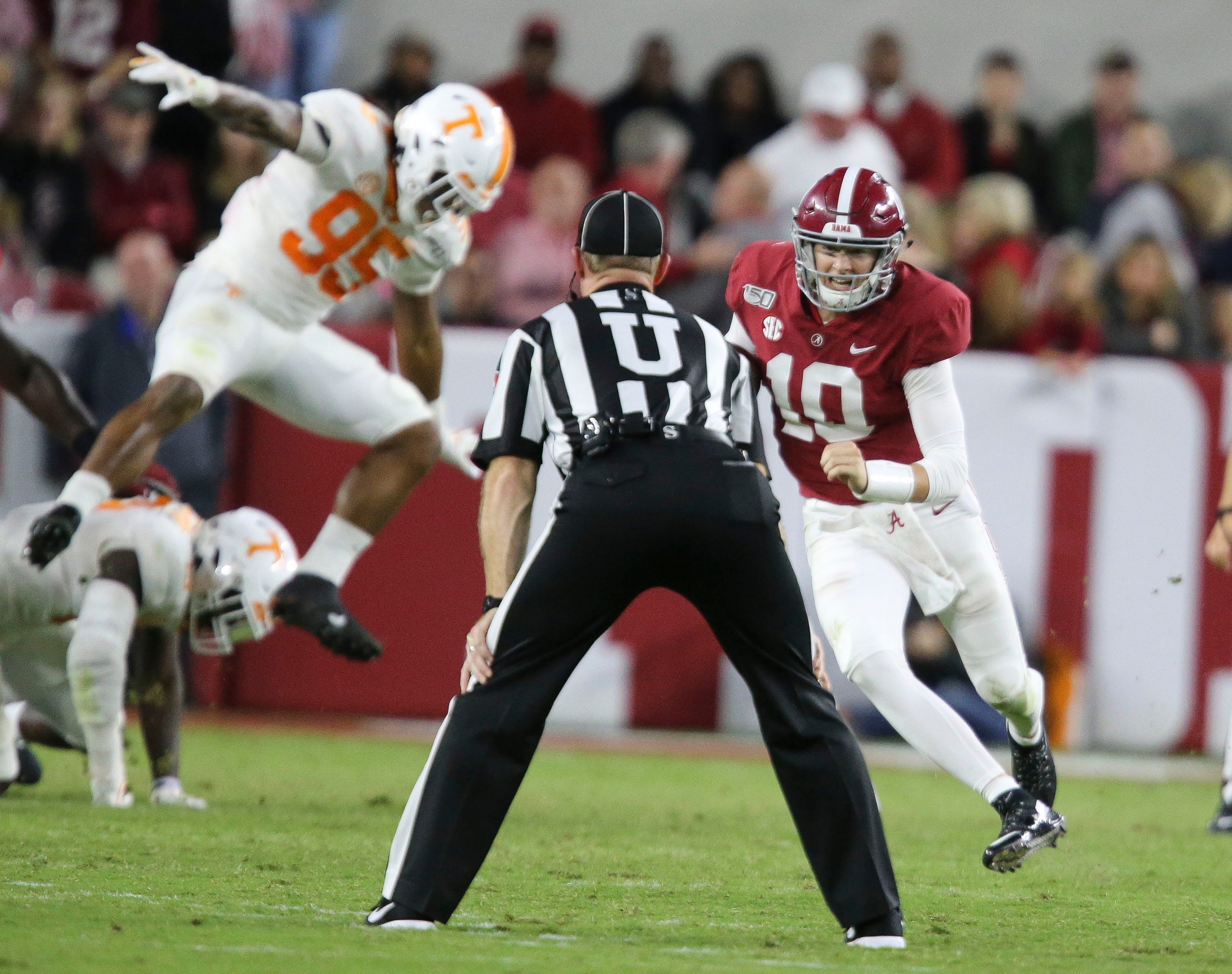Who are the Alabama vs. Auburn football officials, referee, judges?