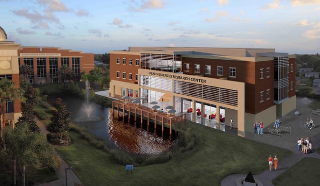 This artist's rendering depicts the future Florida Institute of Technology Health Sciences Research Center.