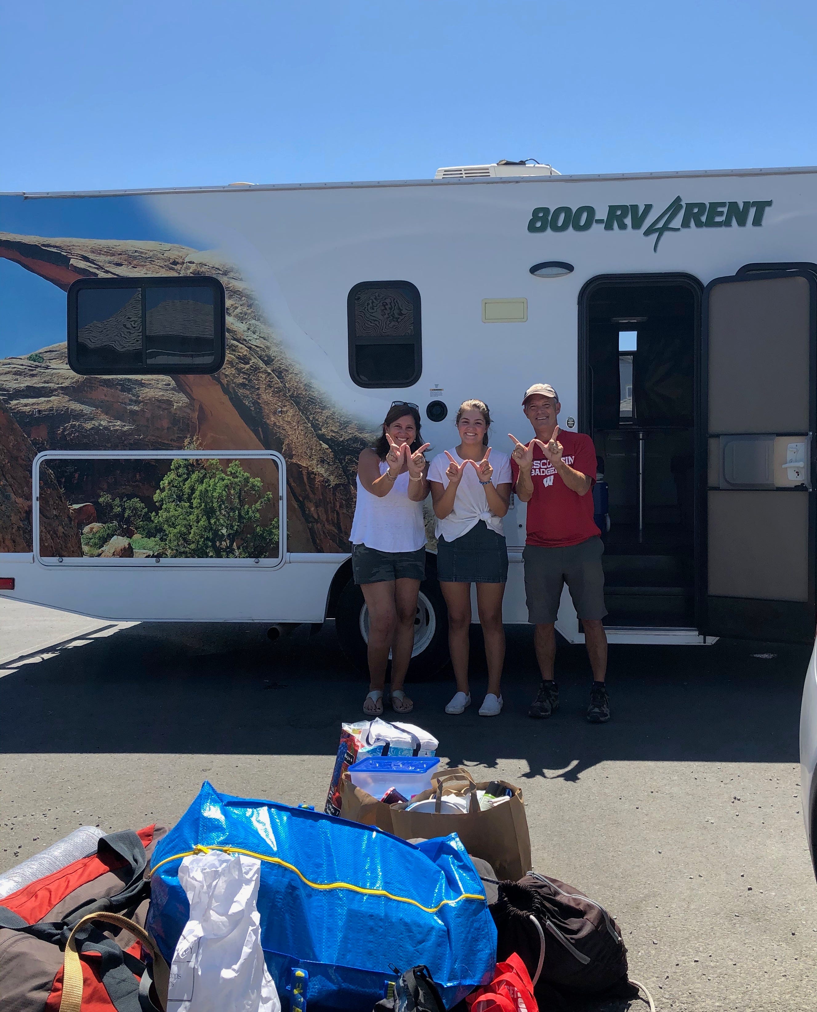 Laurie, Lindsay and Scott Dubin hit the road to drop their daughter off at UW-Madison for the start of the fall 2020 semester.