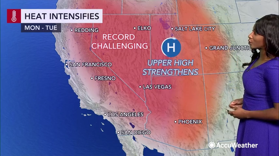 After Death Valley broke heat records, many other cities will see far warmer-than-average days to start the week.