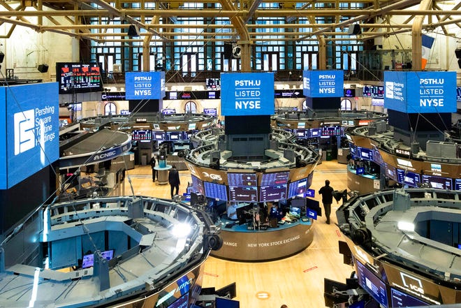 FILE - This July 22, 2020 photo provided by the New York Stock Exchange shows the trading floor in New York.  The S&P 500 is once again flirting with its record levels, as stocks drift a bit higher on Wall Street Tuesday, Aug. 18.    (NYSE Photo by Colin Ziemer via AP)