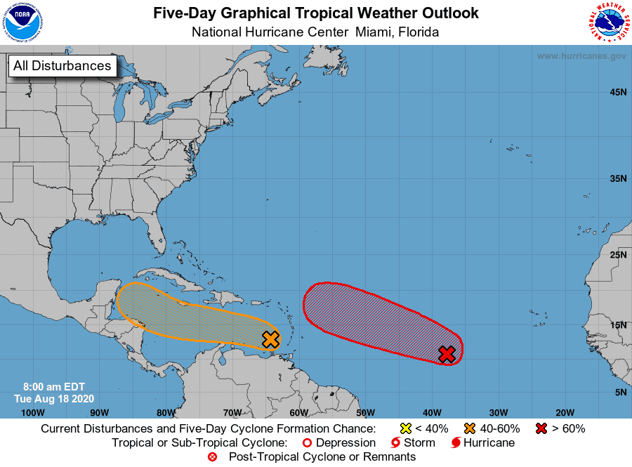 Hurricane season: 2 storms could form in Atlantic; Hurricane Genevieve