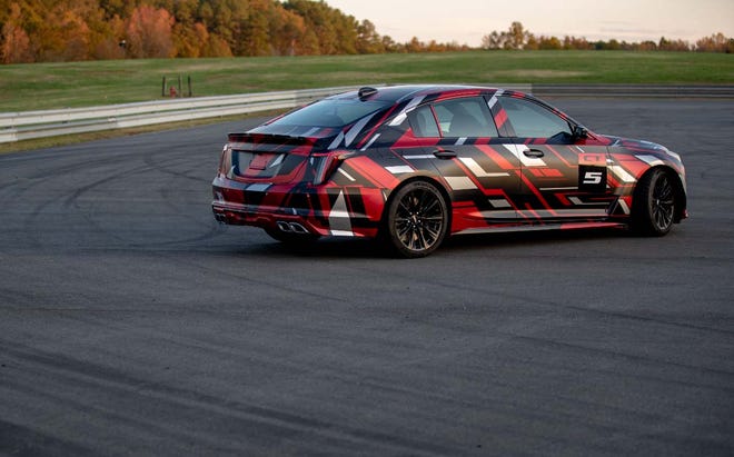 The Cadillac CT5-V Blackwing will likely carry a 650-horse, 6.2-liter V-8 in its belly - a carryover from the Caddy CTS-V.