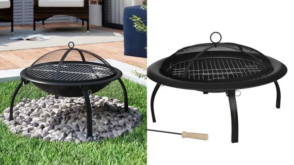 Fall into lovely nights with family with this fire pit.