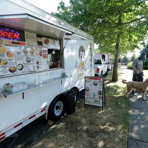 YS Street Food food truck on Aug. 10, 2020, near t