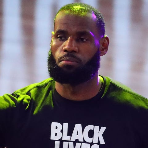 LeBron James spoke out about a group using his ima