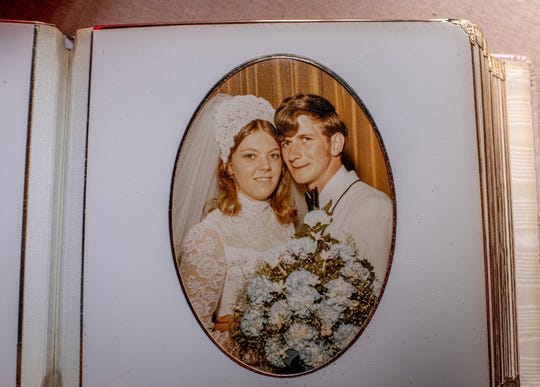 Wedding album of Ronald and Dianne Remillard. Dianne's son Dan died within an hour of Ron's death.