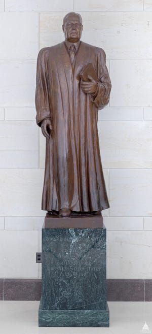 A bronze statue of Edward Douglass White by Thibodaux stands in the National Statuary Hall of the US Capitol.