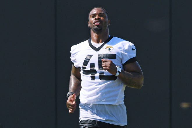 Jaguars rookie K'Lavon Chaisson will get his first opportunity to play against his former LSU teammate Joe Burrow Sunday. Bob Self/Florida Times-Union