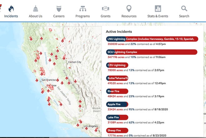 Wildfire Maps 7 Online Fire Maps Californians Can Use To Stay Updated