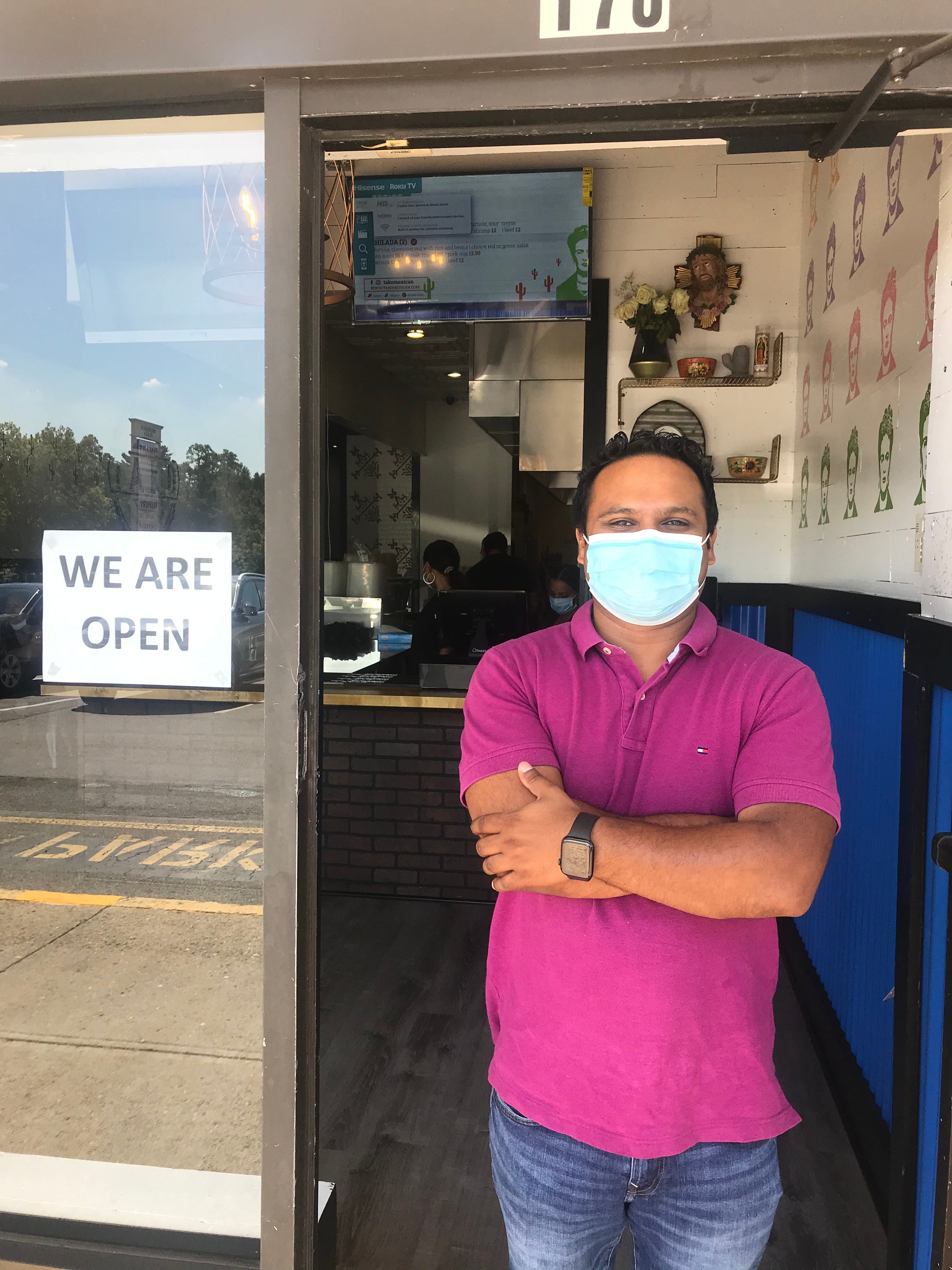 Jeevan Pullan, owner of the new Tako Mexican in Yonkers. The fast casual eatery specializes in Mexican street food and takes the place of the old Woody's Bar-B-Q.