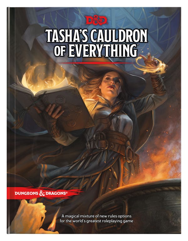 The cover for Tasha's Cauldron of Everything, a new D&D sourcebook set to release Nov. 17.