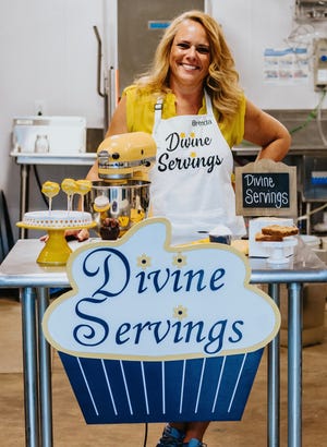 Brenda Mitchell, owner of new bakery in Drayton Mills Marketplace stands in the kitchen of 1800 Drayton.