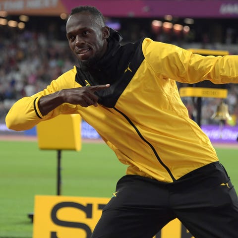 Eight-time gold medal-winning sprinter Usain Bolt