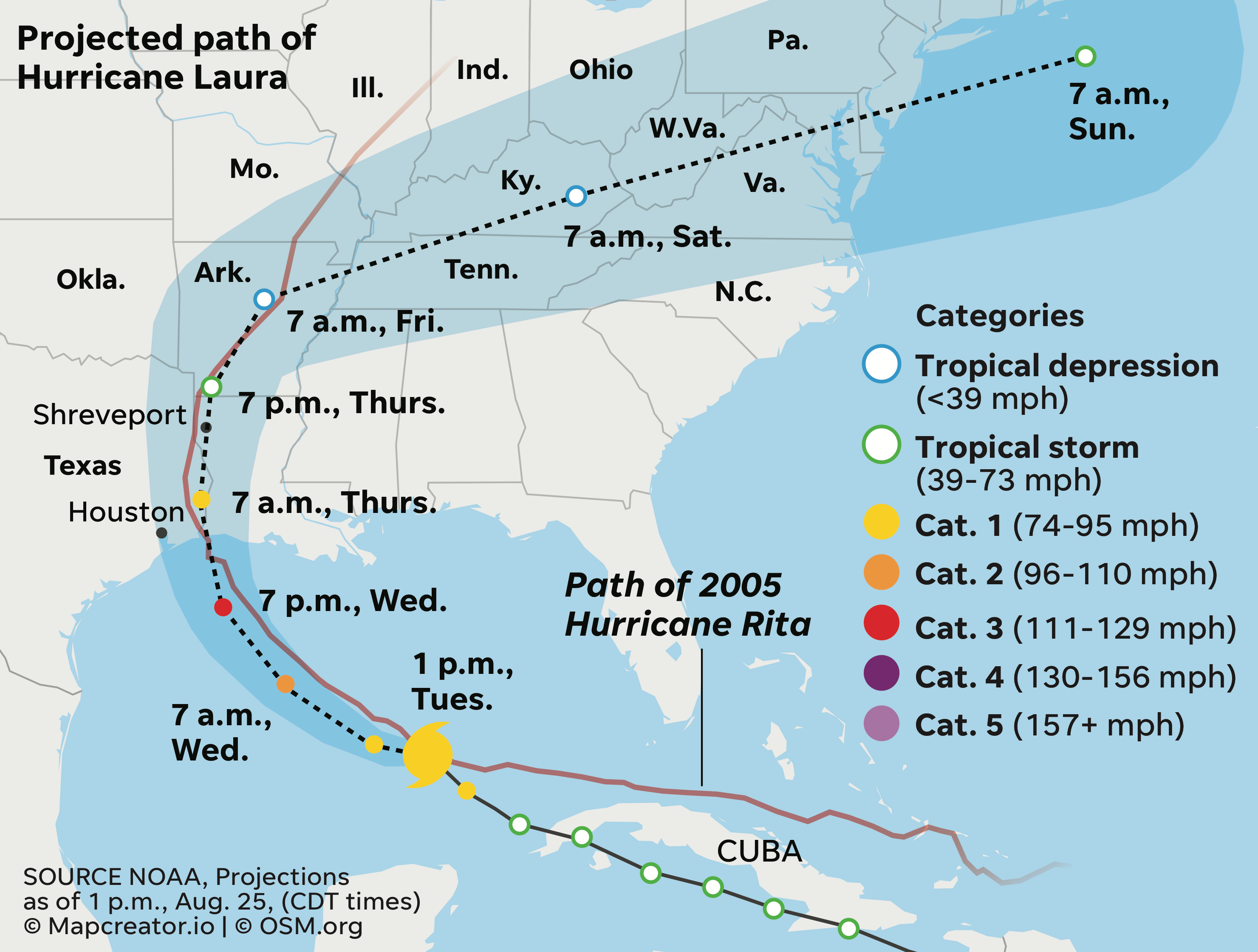 Hurricane Laura path: Amid COVID-19, evacuees to stay in Texas hotels