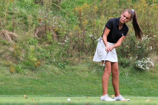 Quaker Valley's Eva Bulger, a sophomore, repeated as the WPIAL Class 2A individual girls golf champion last week.