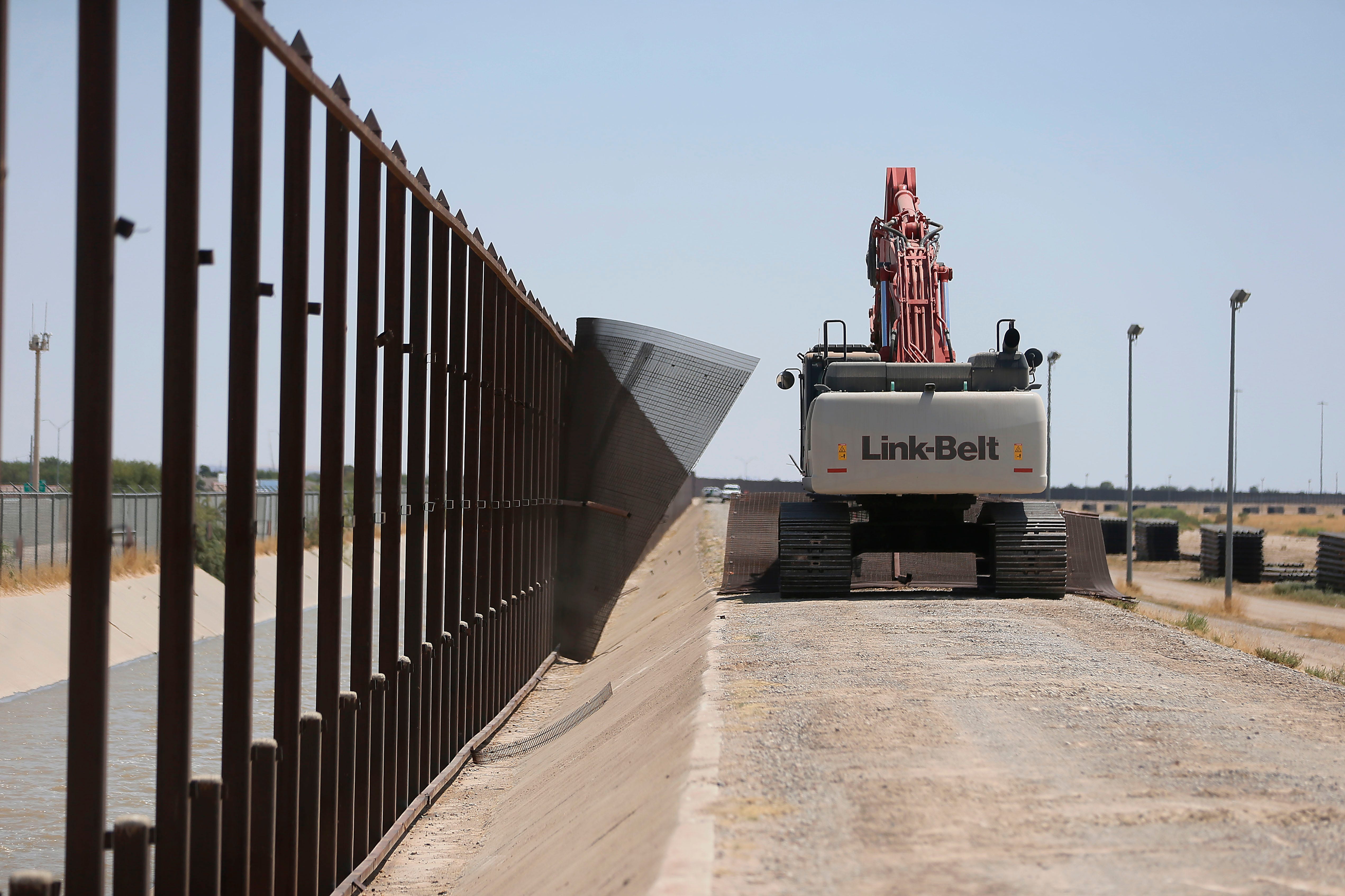 Cbp chief tours new 30 foot steel border wall section east of el paso