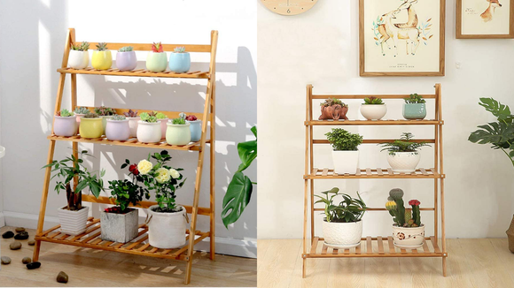 This ladder looks great both indoors and outdoors