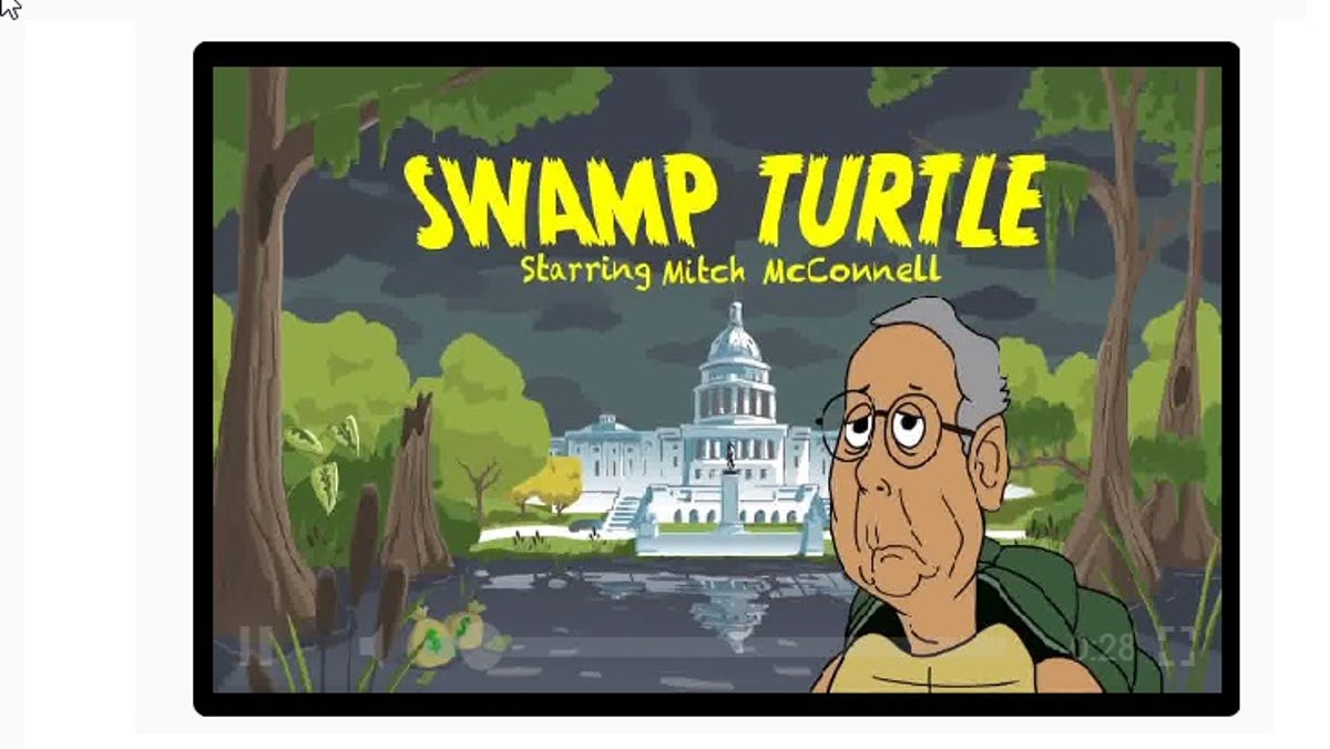 Kentucky Senate race: New McGrath ad calls McConnell &#39;Swamp Turtle&#39;