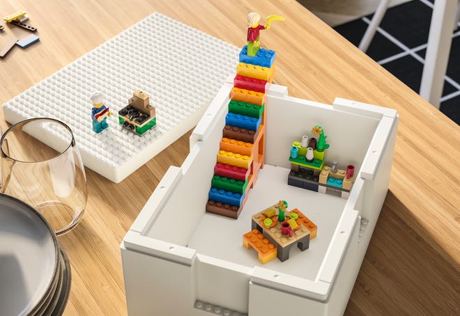 Ikea and Lego collaborated on a new line of storage options for all those toy bricks.