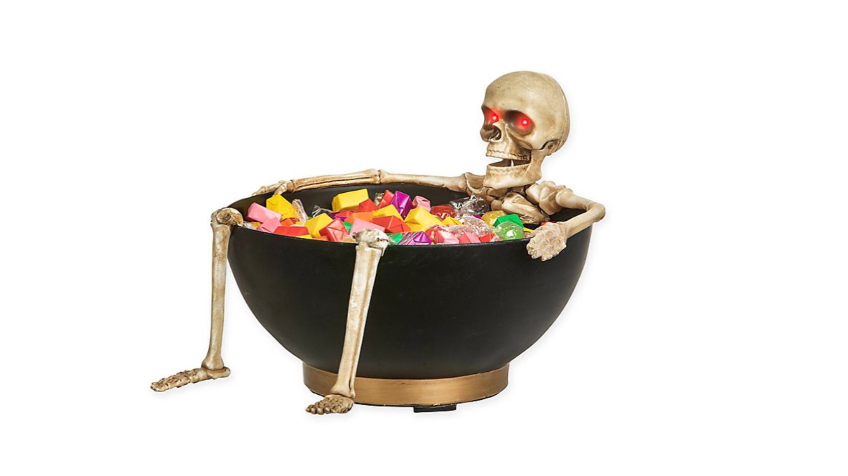 You might get more than you bargained for with this cackling skeleton.