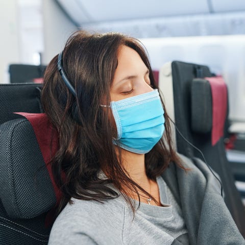 Passengers are required to wear a mask while flyin