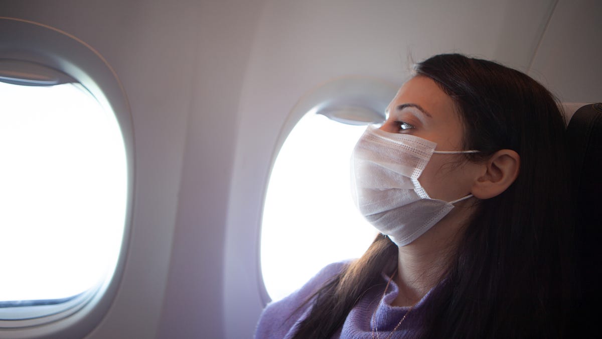 Passengers are required to wear masks while flying on a plane for all major U.S. airlines and at the airport.