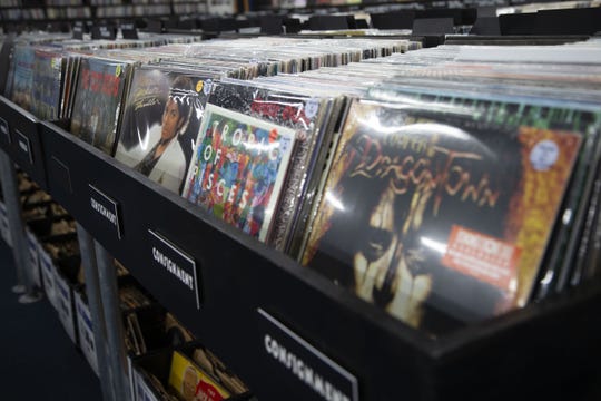 The selection of records at The 'In' Groove record store in Phoenix on Aug. 29, 2020. Record stores across the Valley open up for Record Store Day and adapt to the challenges COVID-19 presents.