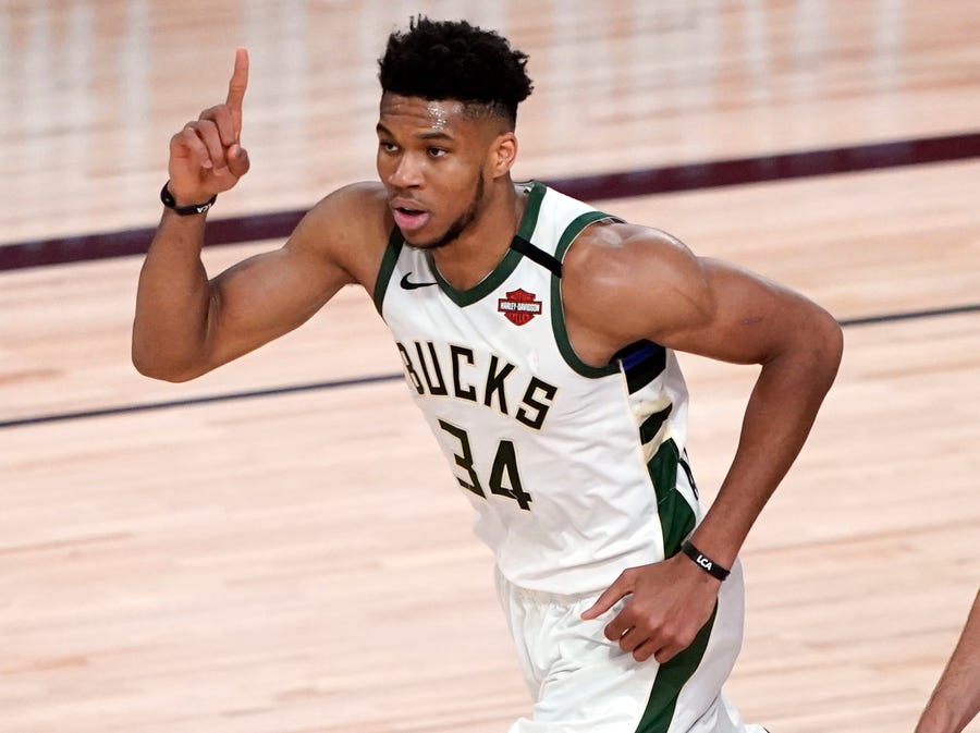 Giannis Antetokounmpo had a game-high 28 points and 17 rebounds for the Bucks.