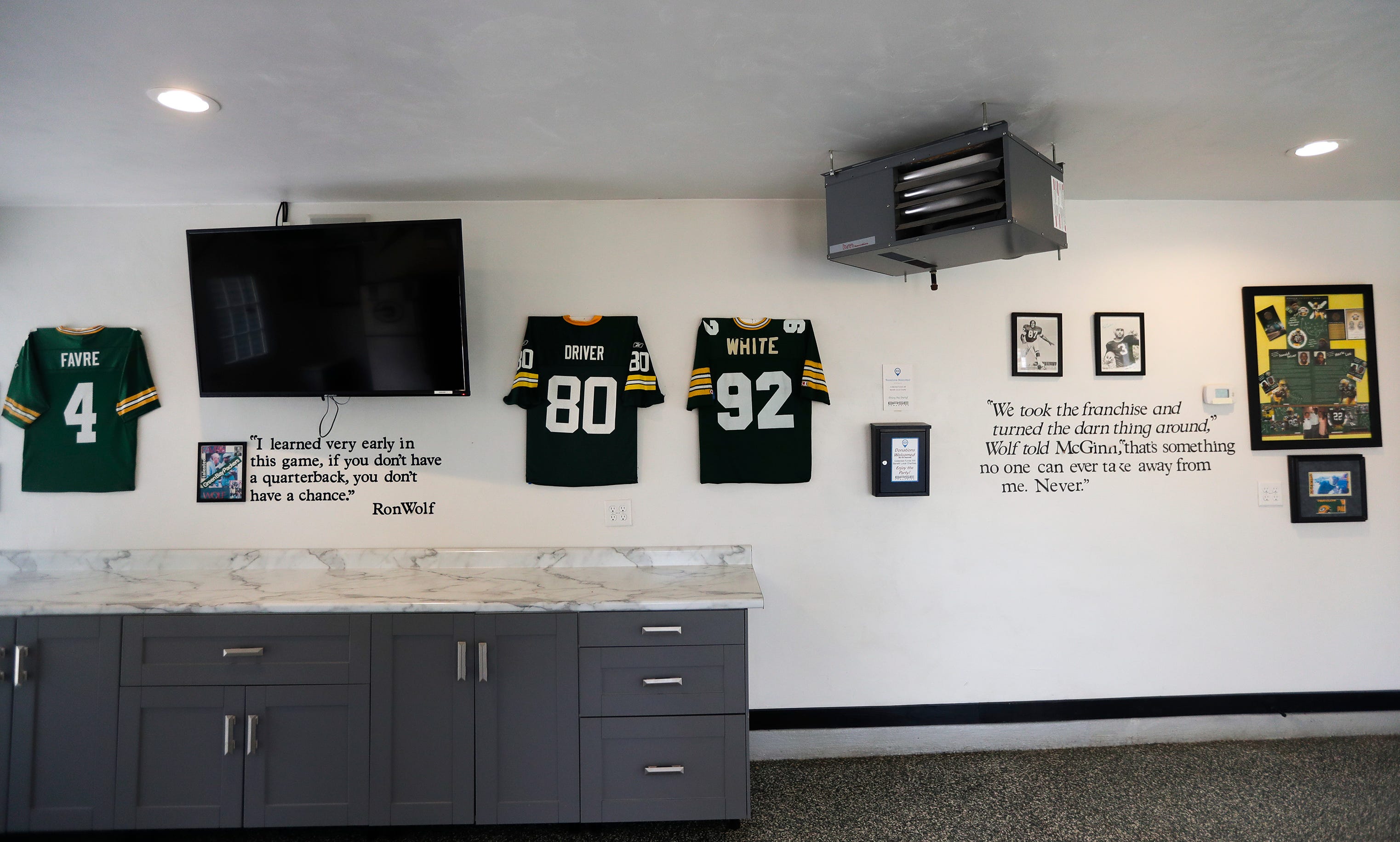 A look inside Zoi and Paul Belschner's rental house  at 1199 Shadow Lane in Ashwaubenon. Prices for the house across Lombardi Avenue from Lambeau field range from $300 per night to $4,500 for a full Green Bay Packers home game weekend.
