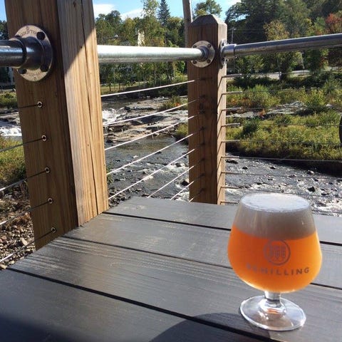 A Belgian-style pale ale with a view of the Ammono