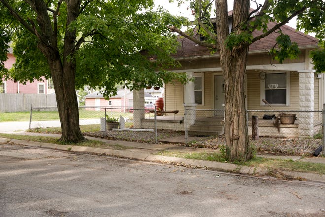 A view of the area were police say two men were killed late Monday night on the 1900 block of North 16th Street, Tuesday, Sept. 1, 2020 in Lafayette. According to police, officers found the two men dead in the street in the 1900 block of North 16th Street, between Hart and Burroughs streets, after getting a report of shots fired at 11:14 p.m. Monday. Police said they had gunshot wounds.