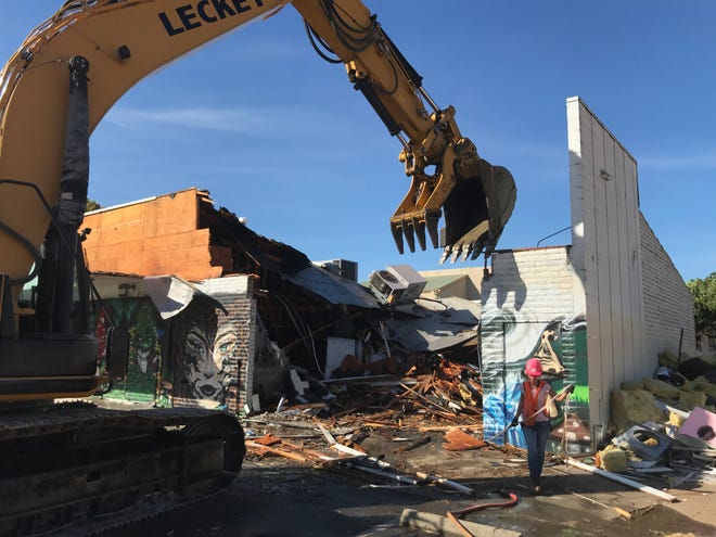 The Darkside smoke shop building was demolished on Tuesday, Sept. 1, 2020. Leckey Land Clearing did the work.